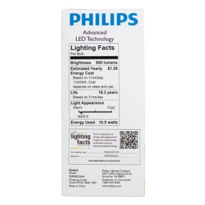 Philips-429381-105-watt-60-watt-equivalent-800-Lumens-3000K-A19-LED-Household-Light-Bulb-Bright-White-0-1